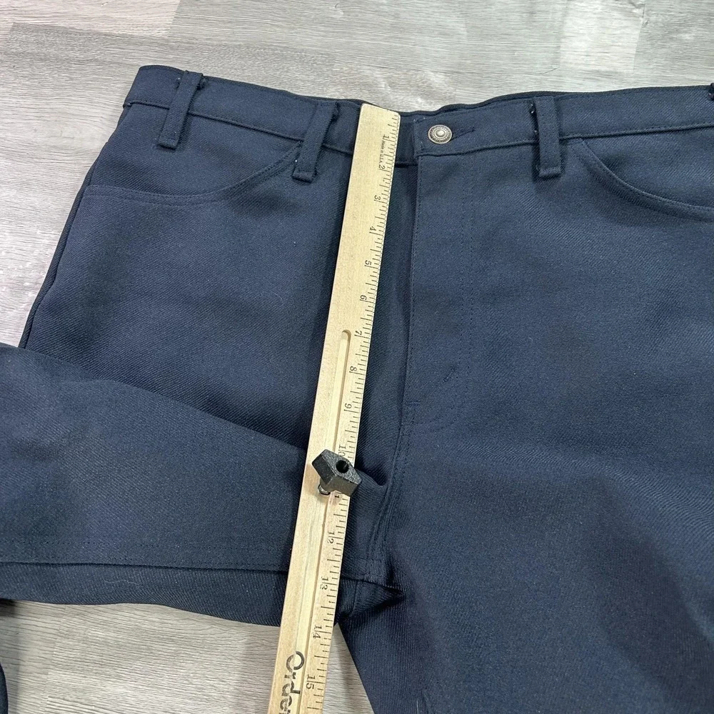 VINTAGE Levis Pants Mens 38x29 Blue Dacron‎ Straight Leg Workwear Uniform USA